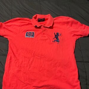 Unbranded Men's Red and Orange Polo-shirts